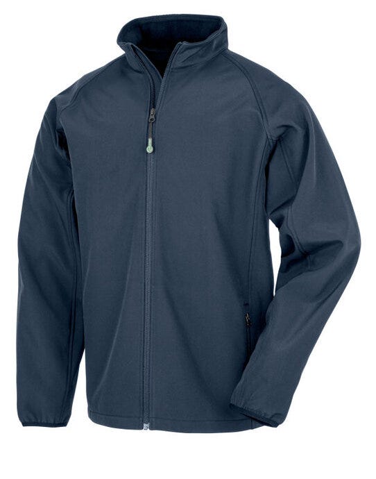 Result Recycled Mens Printable Softshell - Navy