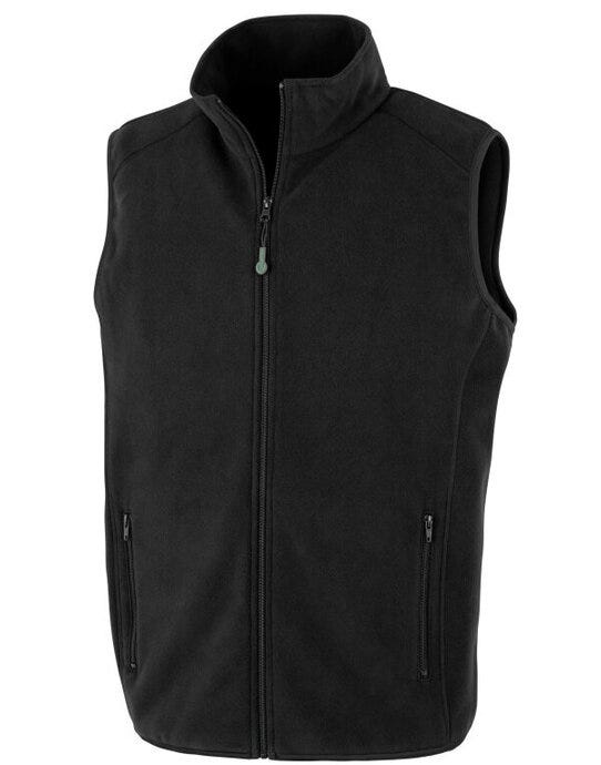 Result Recycled Unisex Fleece Bodywarmer - Black