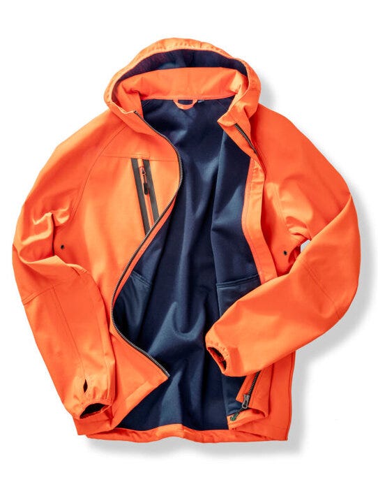 Result Recycled Result 3-Layer Recycled Hooded Softshell - Orange/Navy