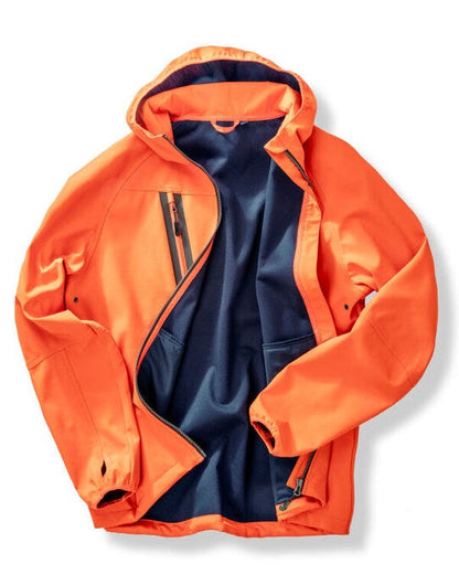 Result Recycled Result 3-Layer Recycled Hooded Softshell - Orange/Navy
