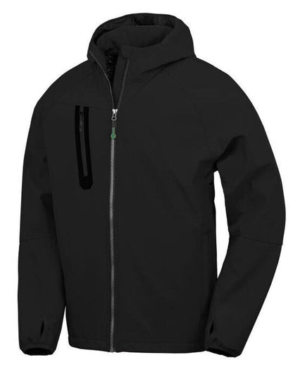Result Recycled Result 3-Layer Recycled Hooded Softshell - Black/Black
