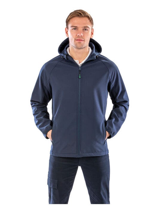 Result Recycled Result Mens Recycled P'able Hood S'shell - Navy
