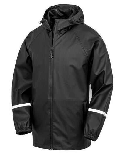 Result Recycled Result Prism PU Waterproof Jacket - Black