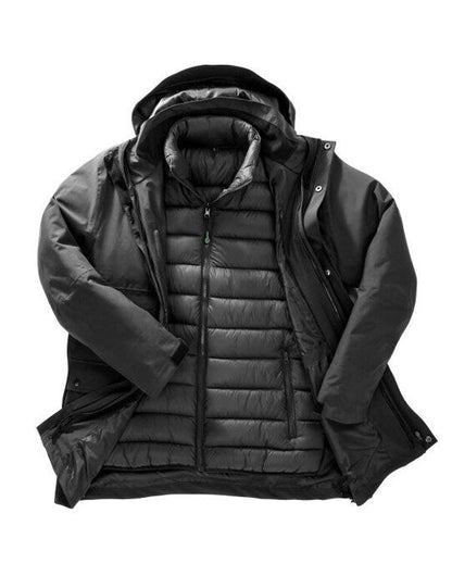 Result Recycled 3in1 Padded Jacket - Black