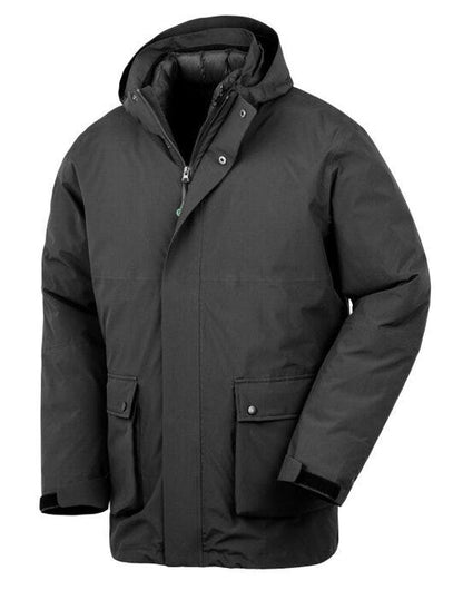 Result Recycled 3in1 Padded Jacket - Black