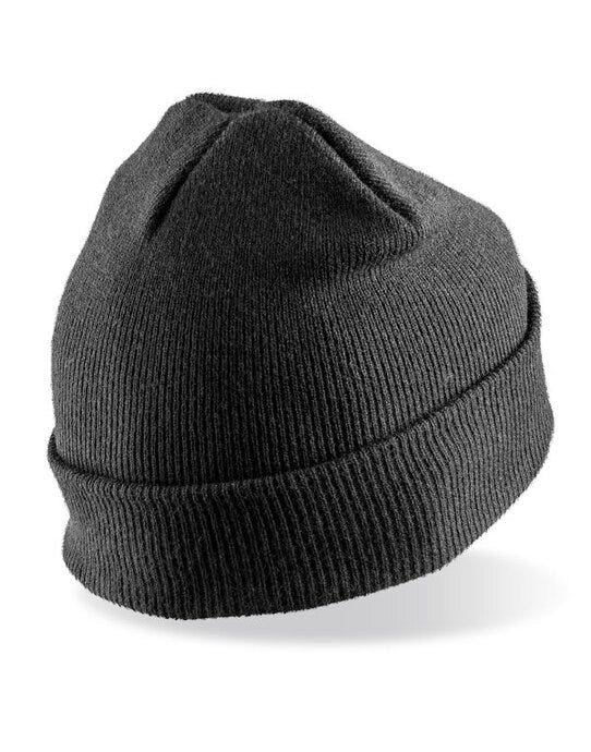 Result Winter Essentials Result Winter Double Knit Printer Beanie - Black