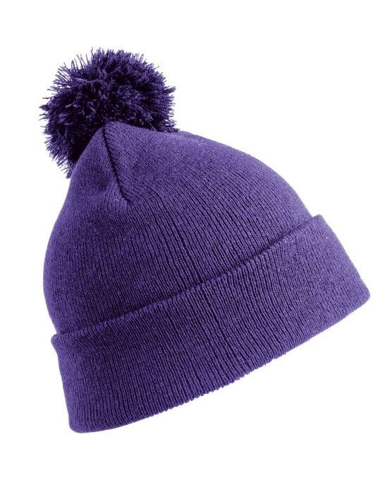 Result Winter Essentials Result Winter Junior Pom Pom Beanie - Purple