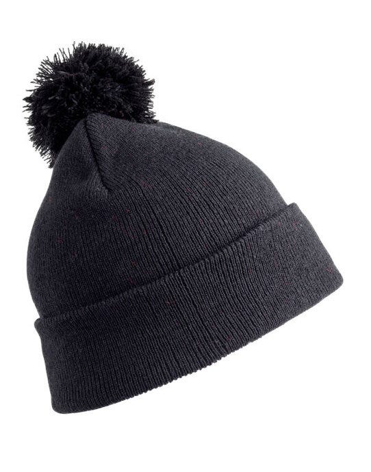 Result Winter Essentials Result Winter Junior Pom Pom Beanie - Black