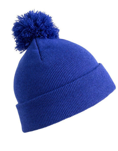 Result Winter Essentials Result Winter Junior Pom Pom Beanie - Royal Blue