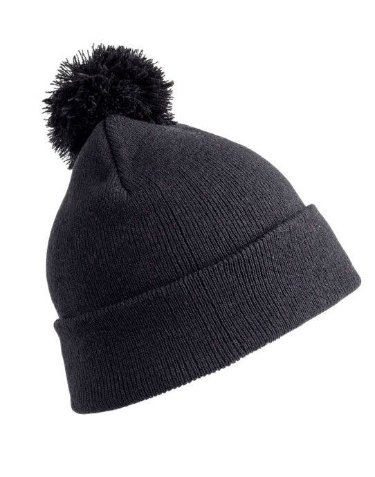 Result Winter Essentials Pom Pom Beanie - Black