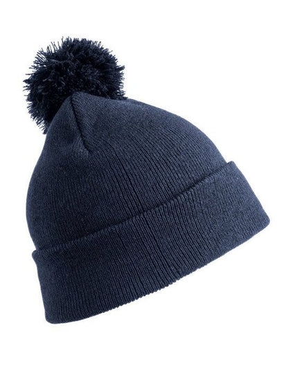 Result Winter Essentials Pom Pom Beanie - Navy