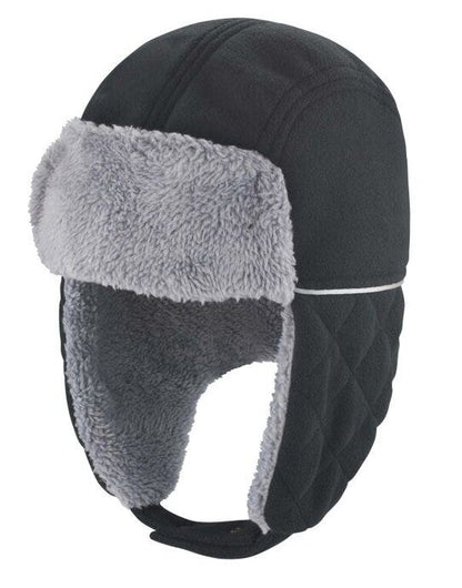 Result Winter Essentials Result Winter Ocean Trapper Hat - Black/ Grey
