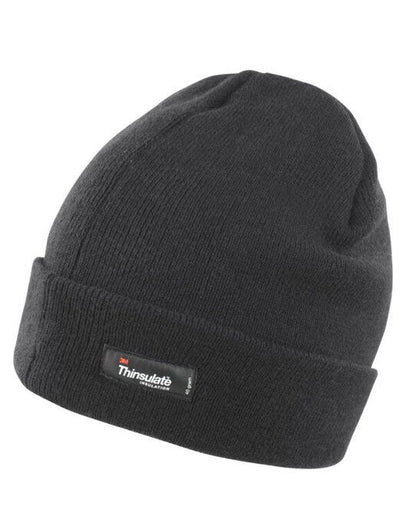 Result Winter Essentials Result Winter Lightweight Thinsulate Hat - Black