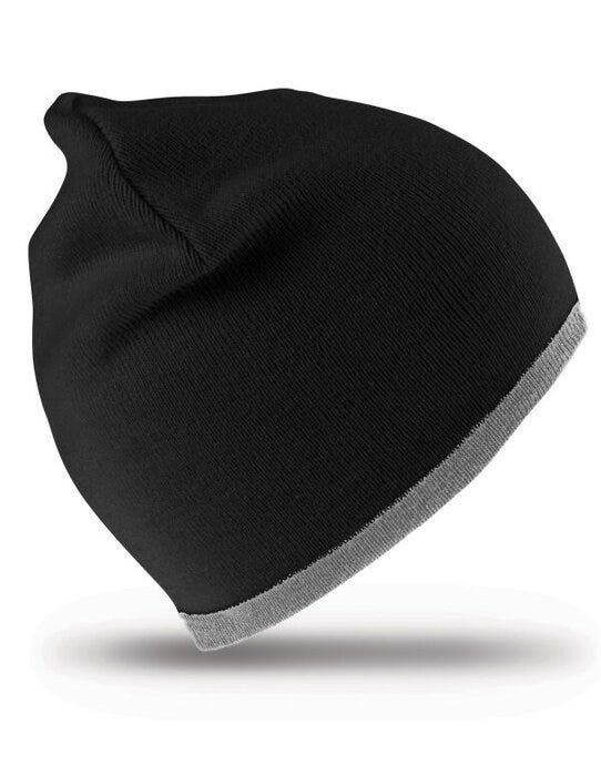 Result Winter Essentials Result Winter Reversible Fashion Fit Hat - Black/ Grey