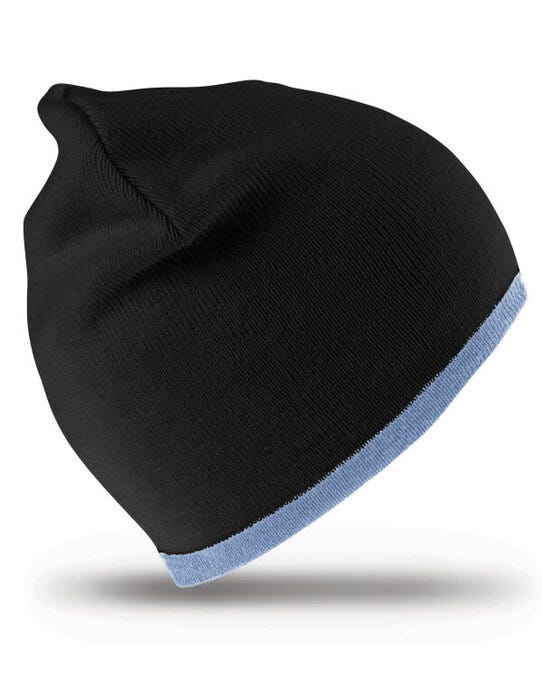 Result Winter Essentials Result Winter Reversible Fashion Fit Hat - Black/Sky