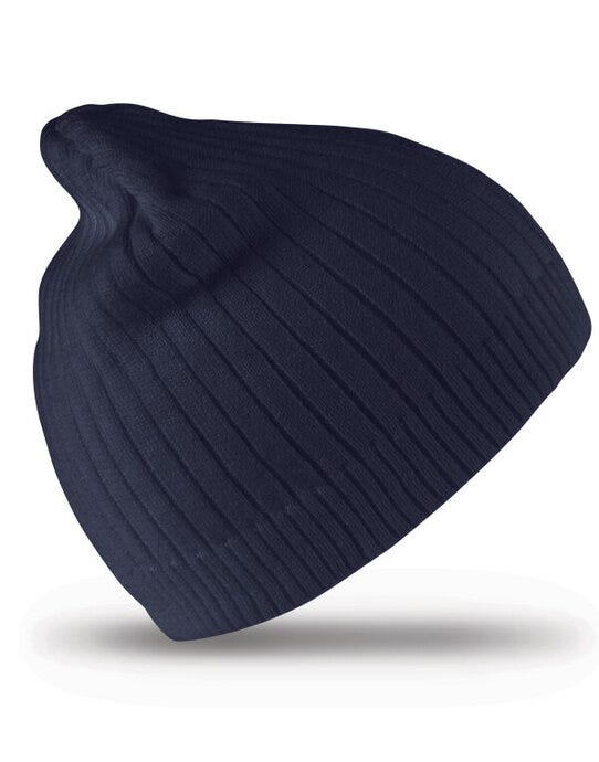 Result Winter Essentials Result Winter Double Knit Cotton Beanie - Navy