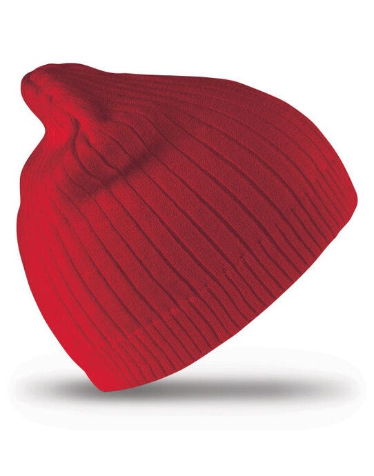 Result Winter Essentials Result Winter Double Knit Cotton Beanie - Red