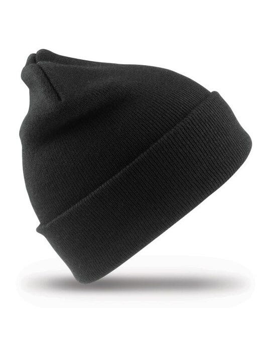 Result Recycled Woolly Ski Hat - Black