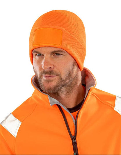 Result Recycled Result Rcycled Thinsulate Printer Beanie - Fluorescent Orange