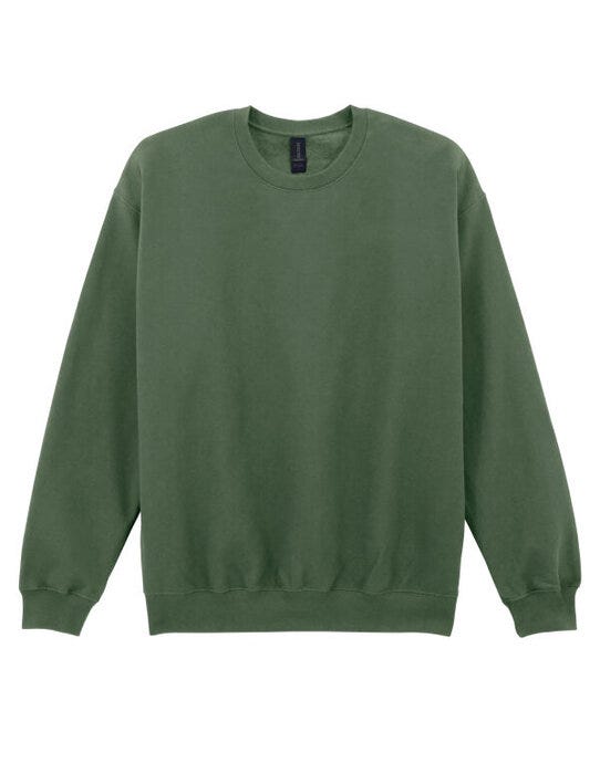 Gildan Softstyle MidW Fleece Adult Crew - Military Green