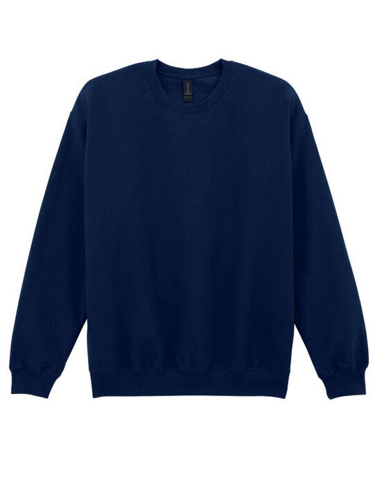Gildan Softstyle MidW Fleece Adult Crew - Navy Blue