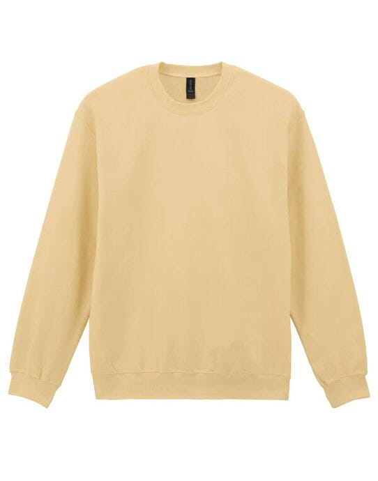 Gildan Softstyle MidW Fleece Adult Crew - Yellow Haze