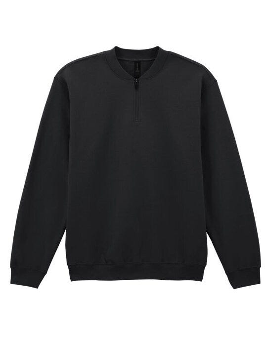 Gildan Softstyle Midweight 1/4 Zip Sweat - Black