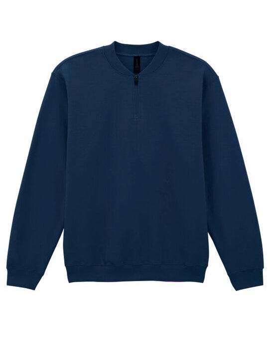 Gildan Softstyle Midweight 1/4 Zip Sweat - Navy Blue