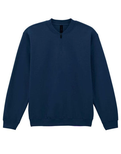 Gildan Softstyle Midweight 1/4 Zip Sweat - Navy Blue