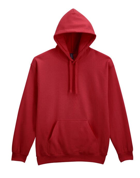 Gildan Softstyle Midw Fleece Adult Hoody - Cardinal
