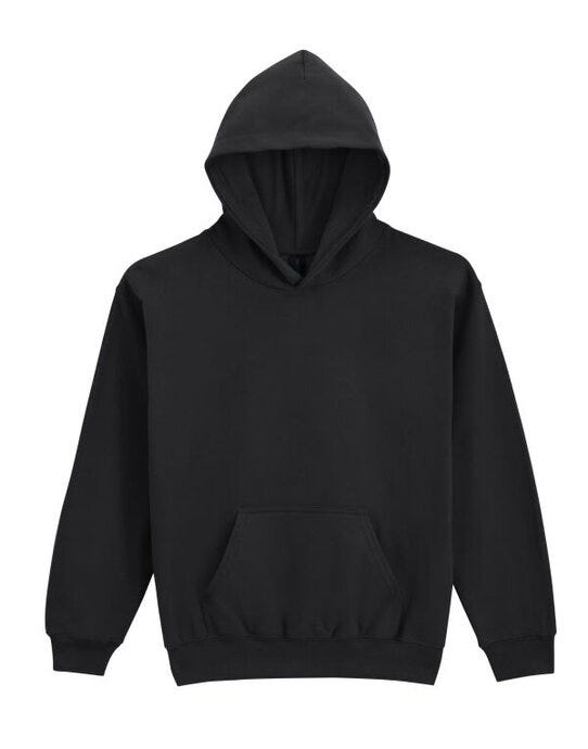 Gildan Softstyle Midw Fleece Youth Hoody - Black