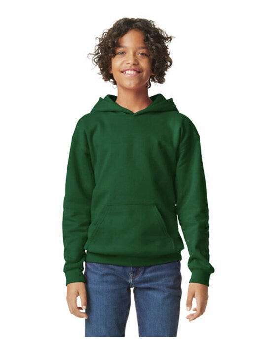 Gildan Softstyle Midw Fleece Youth Hoody - Forest Green