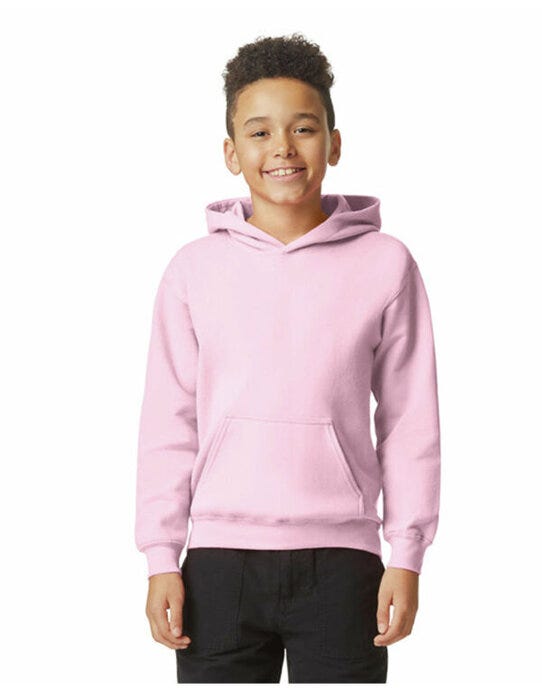 Gildan Softstyle Midw Fleece Youth Hoody - Light Pink
