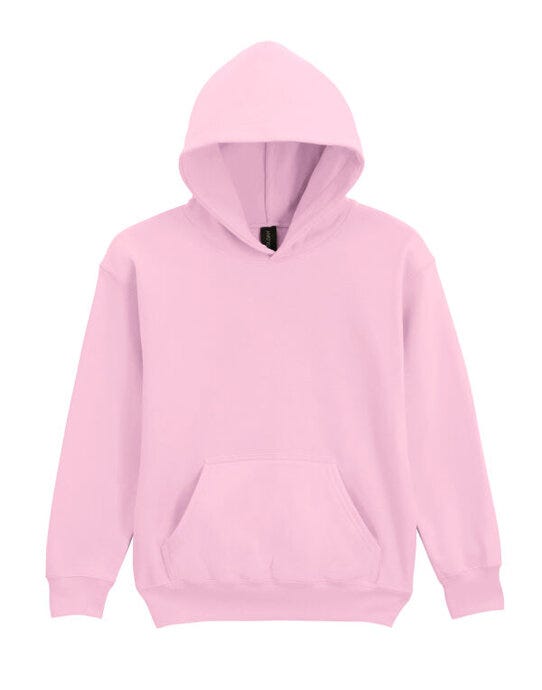 Gildan Softstyle Midw Fleece Youth Hoody - Light Pink