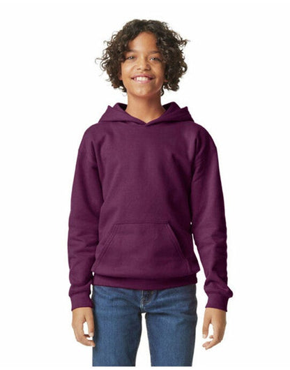 Gildan Softstyle Midw Fleece Youth Hoody - Maroon