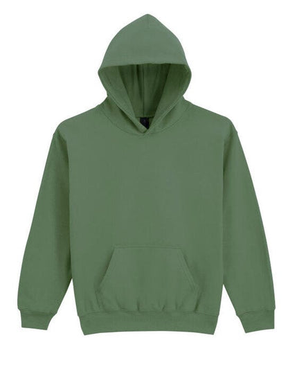 Gildan Softstyle Midw Fleece Youth Hoody - Military Green