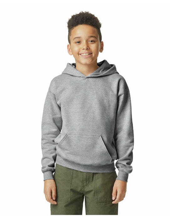 Gildan Softstyle Midw Fleece Youth Hoody - Sport Grey (RS)
