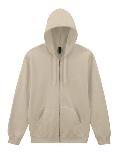 Gildan Softyle Midweight Full Zip Hoody - Sand
