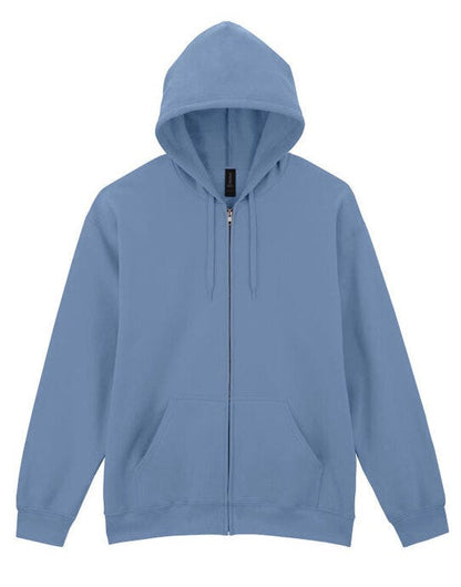 Gildan Softyle Midweight Full Zip Hoody - Stone Blue