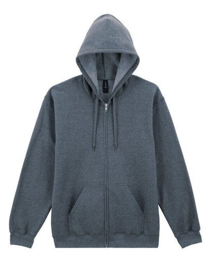Gildan Softyle Midweight Full Zip Hoody - Dark Heather