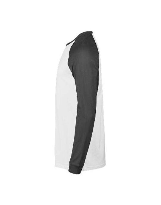 Tee Jays Unlabeled Baseball Tee - White/Black