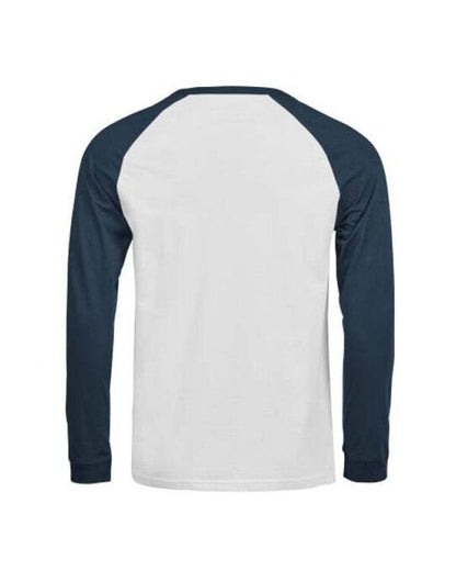 Tee Jays Unlabeled Baseball Tee - White/Ink