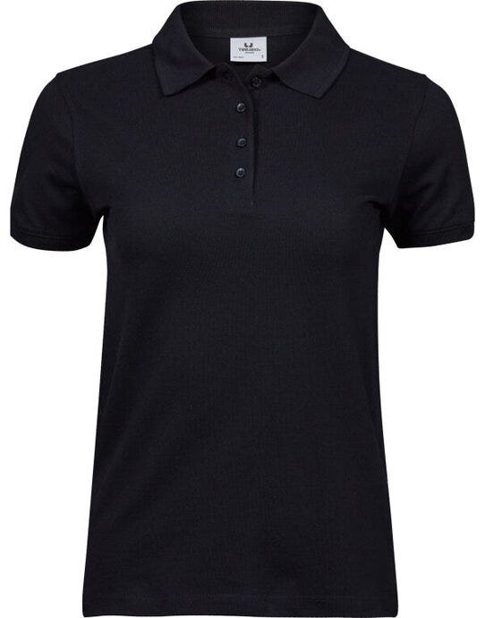 Tee Jays Ladies Heavy Polo - Black