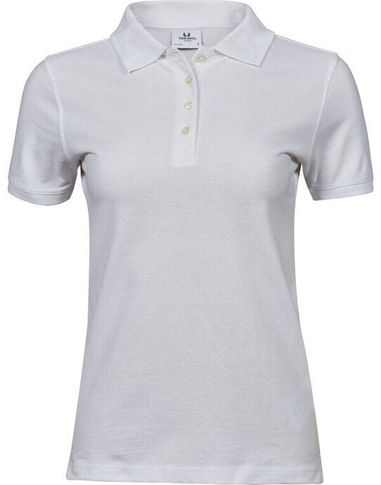 Tee Jays Ladies Heavy Polo - White