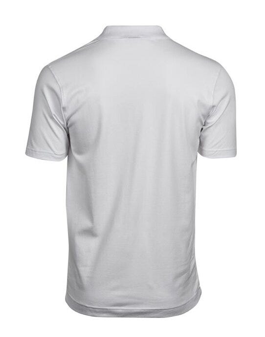 Tee Jays Men's Luxury Stretch VNeck Polo - White