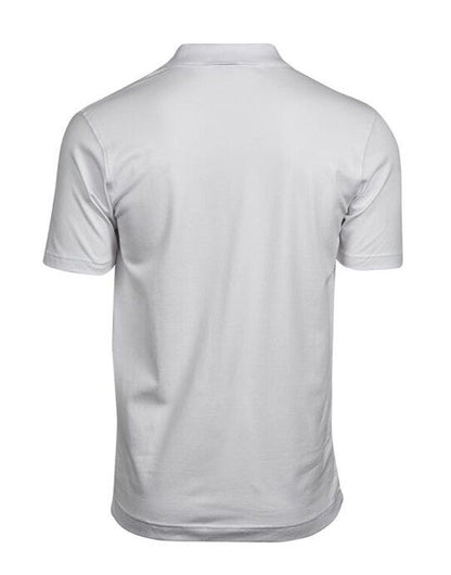 Tee Jays Men's Luxury Stretch VNeck Polo - White