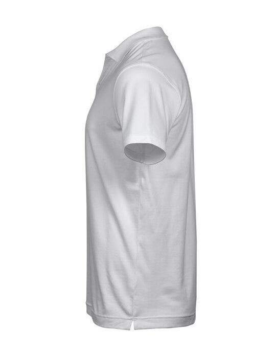 Tee Jays Men's Luxury Stretch VNeck Polo - White