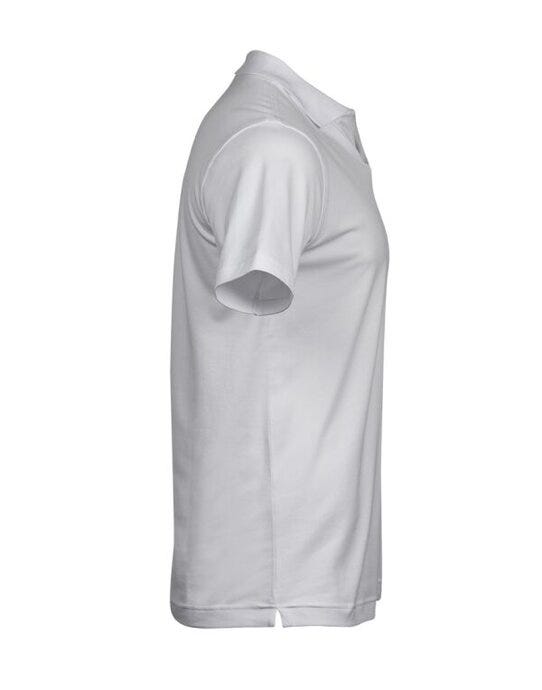 Tee Jays Men's Luxury Stretch VNeck Polo - White
