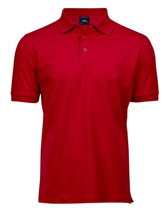 Tee Jays Mens Luxury Stretch Polo - Red