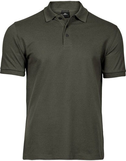 Tee Jays Mens Luxury Stretch Polo - Deep Green